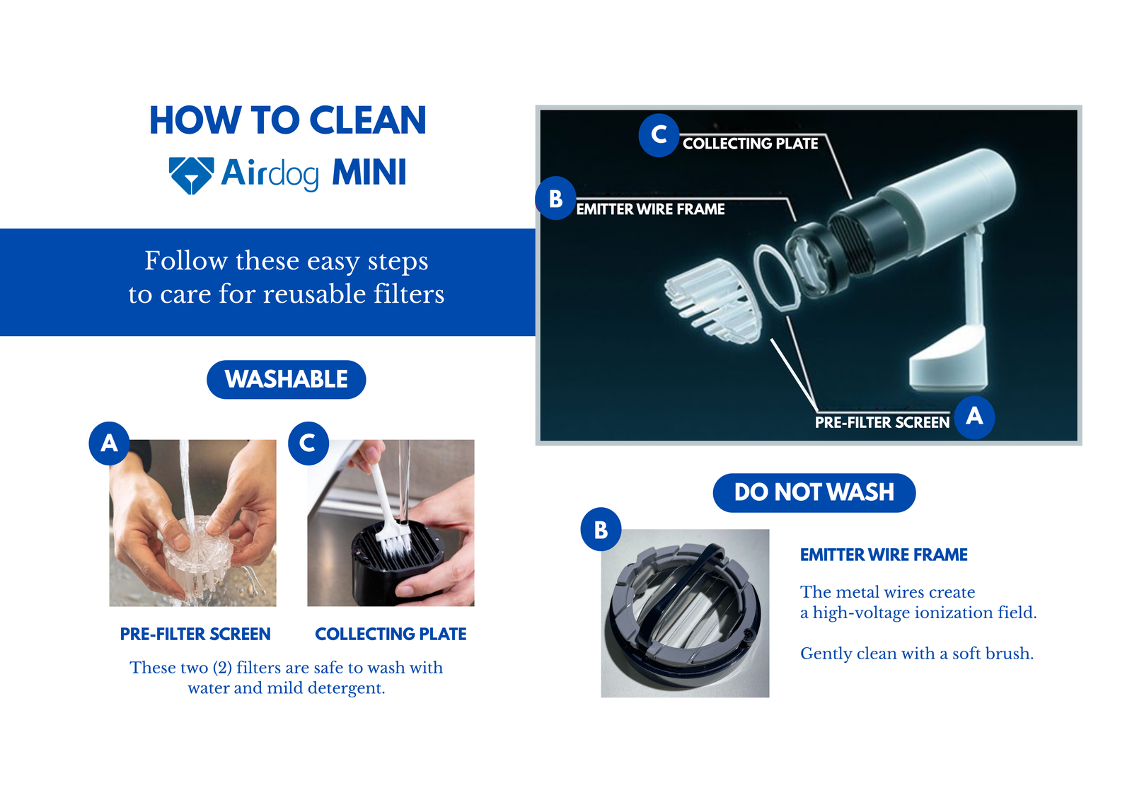 Airdog Mini cleaning guide